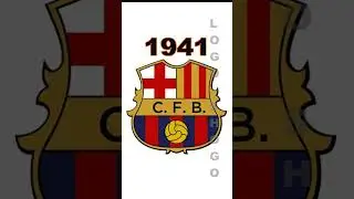 FC Berecelona Logo Evolution #fcbarcelona #evolution #viralshorts