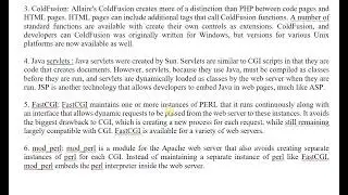Static and Dynamic Content CGI and CGI vs SERVLETS