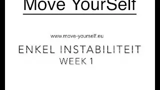 Enkel instabiliteit - Week 1