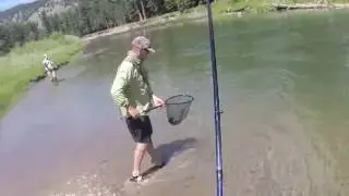 Fishing Dries on the Blackfoot River, Montana-Big Cuttroat Trout