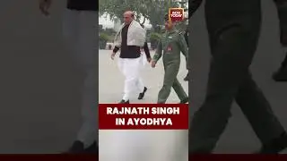 Defence Minister Rajnath Singh Heads to #ayodhya To Attend #ramjanmbhoomi Pratishtha Dwadashi