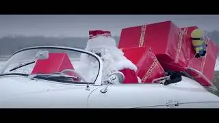 Santa Claus in a Porsche 356 Speedster