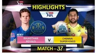 CSK vs RR Highlights -match 37 | IPL 2020 Highlights in Hindi | RR vs CSK full Highlights 2020