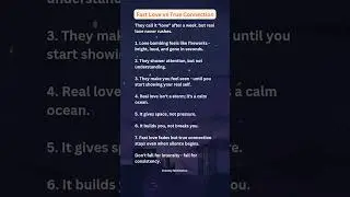 Fast Love vs True Connection #psychology #love #relationships #shortvideo #trending #viral