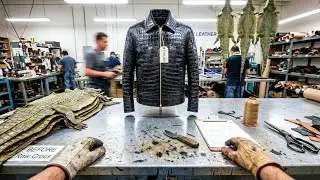 From Crocodile to $150,000 Jacket - Complete Leather Factory Process