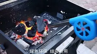 BBQ Air Blower Fan Portable Hand Crank Air Blower Grill Picnic Camping Cooking Stove Accessories Out