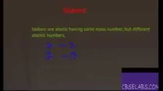 Isobars examples NCERT Class IX Chemistry Notes
