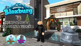 REMODELAMOS LA CASA NAVIDEÑA MODERNA EN BLOXBURG! | Speed Build | Roblox