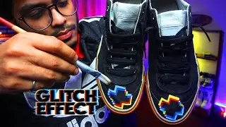 #sneaker#paint##glitcheffect  How to Draw Glitch Effect | Glitch Effect Sneaker |  India |