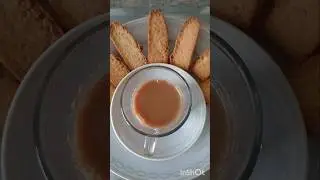 crispy cake rusk with hot tea( its always any time snack time)