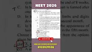 neet 2026 most important questions #neet #neet2026  #neetexam2026  #aiims #neetmotivation