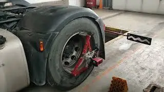 Замір розвалу сходження ведучого моста тягача, автобуса методом прокатки - Cam-aligner від  JOSAM