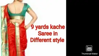 9 yards kache in different style. By Uma Sridhar