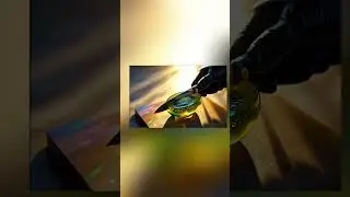 Cutting Kiwi glass fruit ASMR