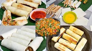 💥தமிழில்~5 நிமிட ஹெல்தி snacks ரெசிபி | chicken bread roll recipe |Healthy homemade snacks 