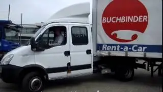 740460 IVECO DAILY 65C18 TRUCK COMBINATION 10-08 128776KM W/ SAXAS 1AXLE CURTAIN TRAILER 12-08