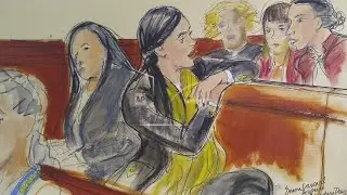 Sketch of El Chapo's wife as Jury deliberates