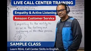 B2 English Empathy & Active Listening for Customer Service | Live Call Center Training