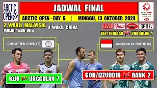 Jadwal Final Arctic Open 2024 Hari Ini ~ JOJO vs CHOU TIEN CHEN ~ 2 Wakil Malaysia