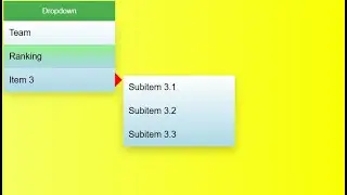 How to create a dropdown menu with html and css | Dropdown with submenu