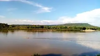 River And View Of A Landscape Creative Commons Video 4k HD Quality