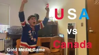 USA Fan Reaction - USA vs Canada 2026 Olympic Gold Medal Game! JACK HUGHES GOLDEN GOAL! OMG!!!