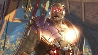 Injustice 2: PowerGirl with assistant Starfire vs Darkside (Boss Fight)