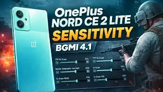 OnePlus Nord CE 2 Lite 4.1 Sensitivity Bgmi Update | Best Sensi Code Zero Recoil Oneplus Nord Mobile