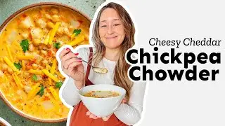 Сырный суп из нута (простой вегетарианский суп!)