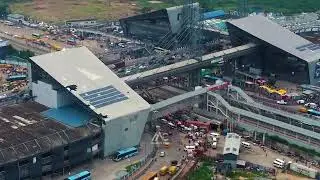 LAGOS REDLINE RAIL (The New Oshodi Train and  BRT Bus Station )