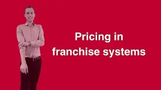 Pricing in franchise systems