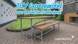 DIY Gartenm&ouml;bel aus verzinkten Rohren  |  materials4me