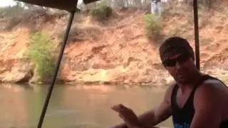 What a life - Red cliffs on Kubuqueen Okavango River Shakawe Botswana 2014