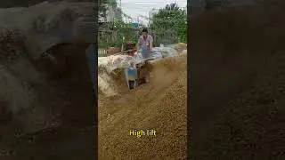 moving type manure compost windrow turner mixer machine waste fertilizer turning machine