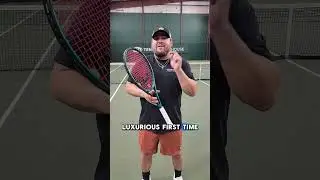 1st Impressions: Luxilon Element Soft IR tennis string in a Wilson RF97 & Blade Pro 🤩 #shorts