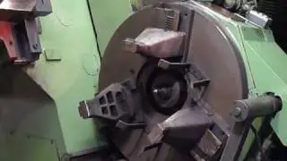 Used Hegenscheidt 7 portal wheel lathe radsatzdrehmaschine train lathe