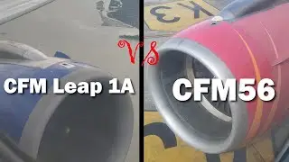 CFM Leap 1A VS CFM56 | Airbus A320 engine sound comparison