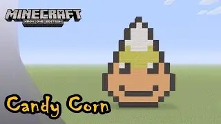 Minecraft: Pixel Art Tutorial and Showcase: Halloween Candy Corn