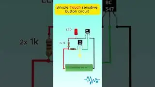 Make a Touch Activated Button with BC547 Transistors #Shorts #touch