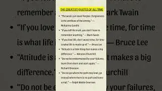 THE GREATEST QUOTES OF ALL TIME P1 #inspirationalquotes #quotes #motivation #inspiration #philosophy