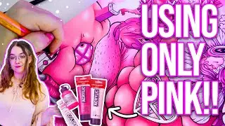 CREATING ART USING ONLY THE COLOR PINK!