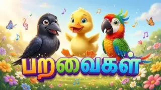 பறவைகளை அறிவோம்! 🦜 குட்டீஸ்களுக்கான ஜாலி வீடியோ | Bird Sounds in Tamil & English