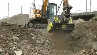Tipping costs reduced by 50% with a REMU screening bucket
