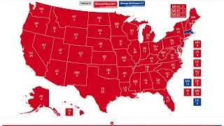 1972 US Election Timelapse