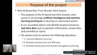 AI based real-time disaster alert system