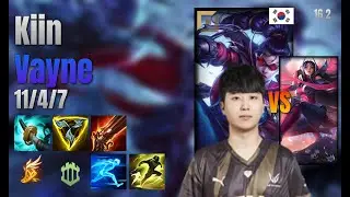 Kiin Top Vayne vs Irelia lol KR solo rank Full Game 16.2 | 기인 베인 vs 이렐리아