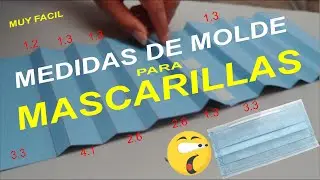 COMO HACER MOLDE - PLANTILLA PARA MASCARILLAS-FÁCIL