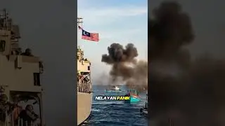 ‼️🔥Dentuman tembakan di laut ambalat🔥‼️#tni #viral #subscribe #trending #viralvideo #shorts #army