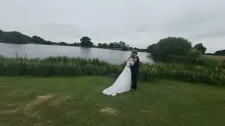 Sandhole Oak Barn Wedding venue by FPV Drone