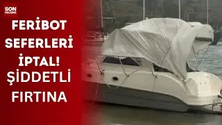 Muğla- Bodrum&rsquo;da fırtına; ağa&ccedil;lar devrildi, motoryat karaya oturdu, feribot seferleri iptal edildi